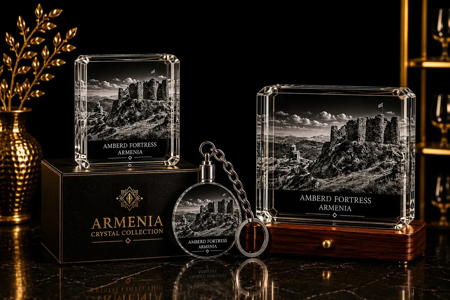 Amberd Fortress Armenia Crystal Collection product showcase
