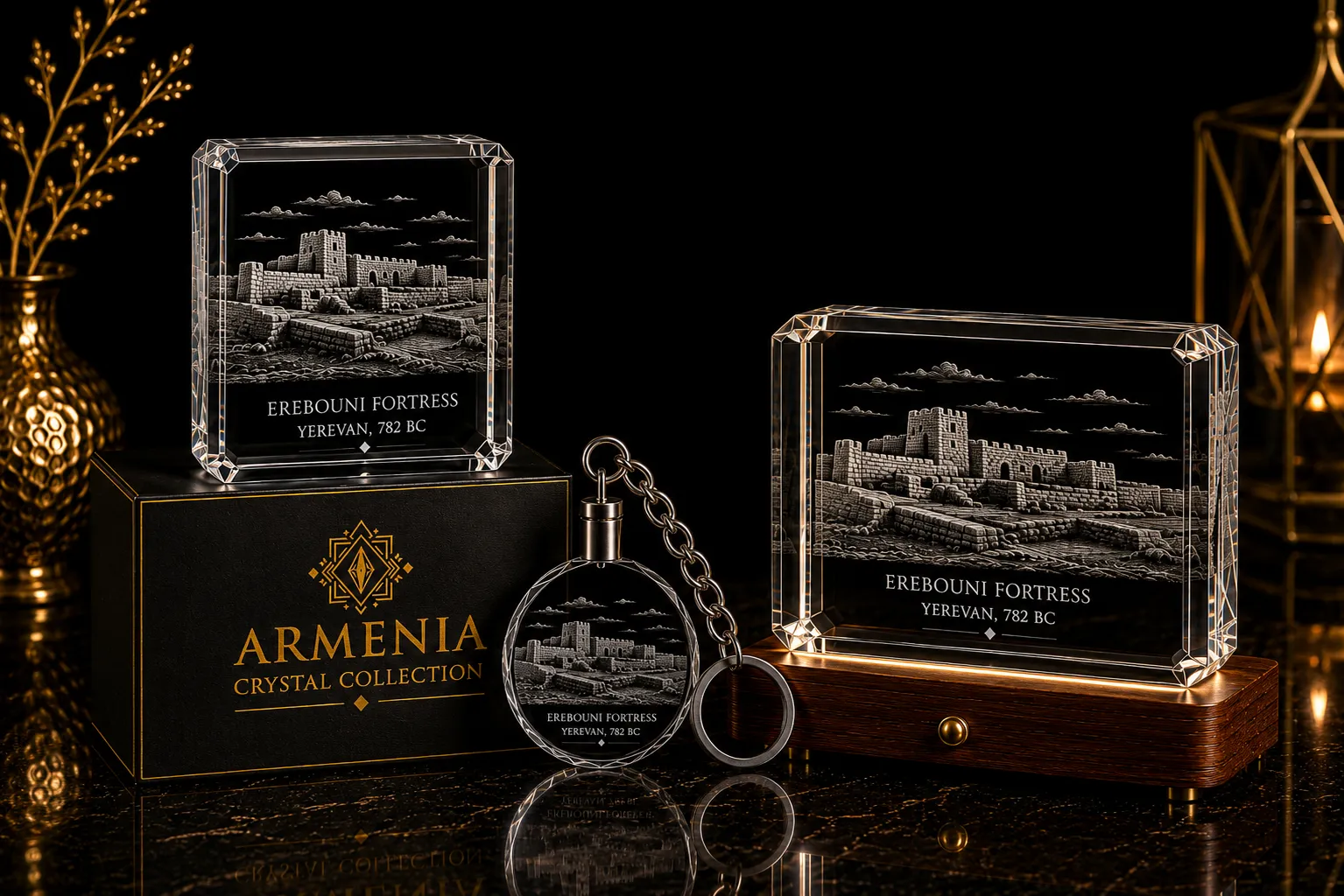 Erebuni Fortress Armenia Crystal Collection product showcase