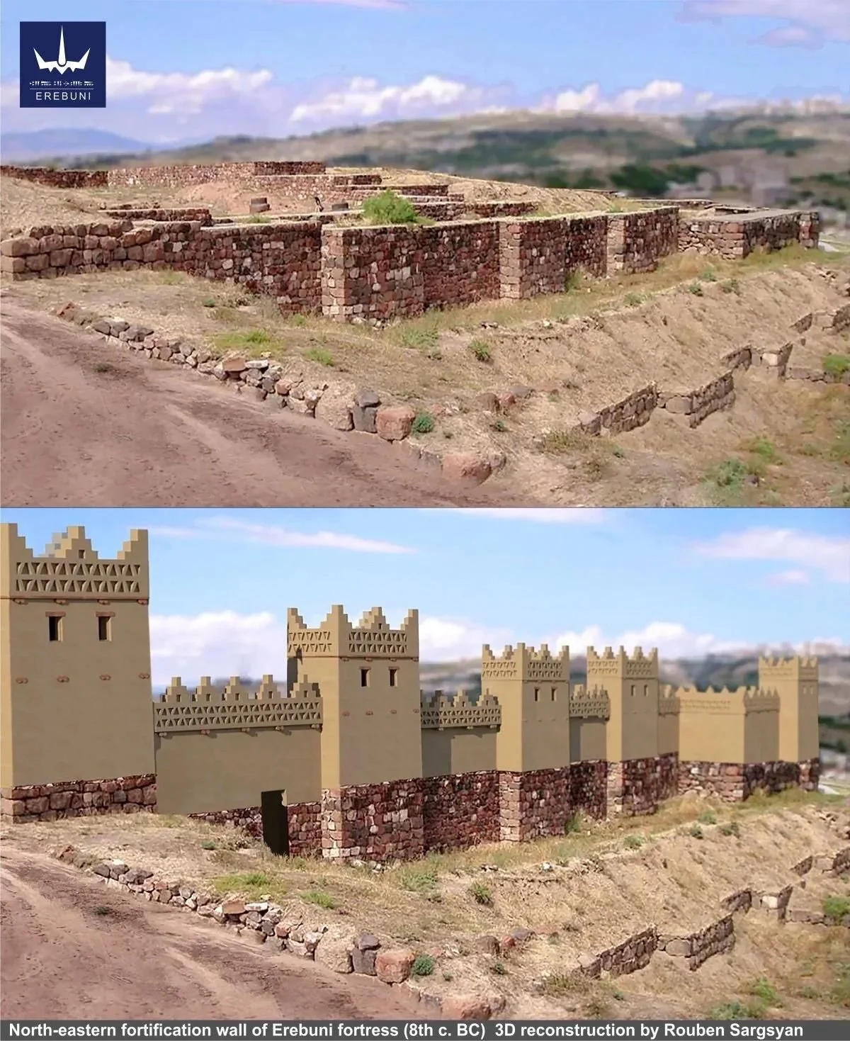 Reconstruction reference for Erebuni fortification walls