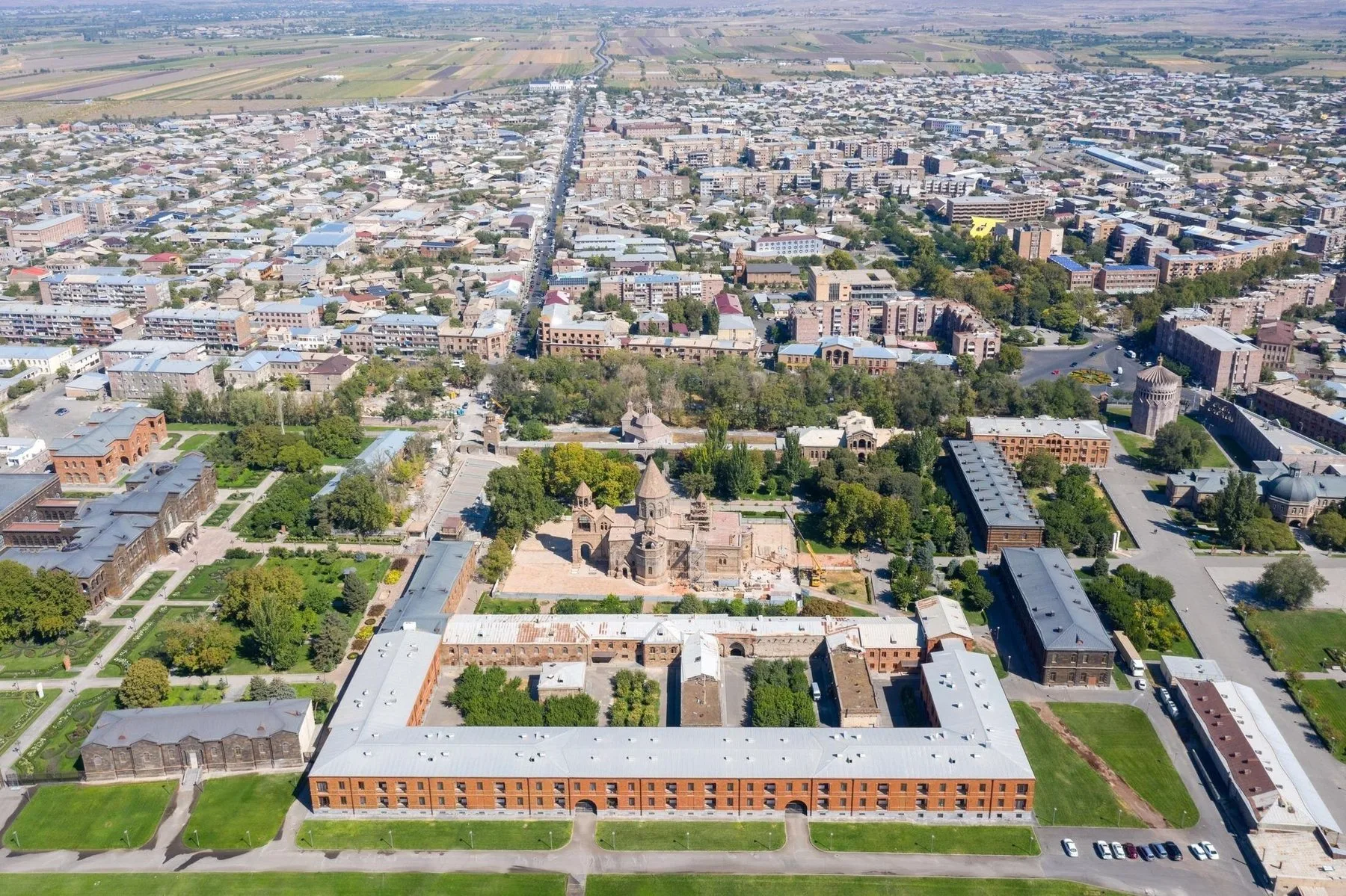 Etchmiadzin Cathedral landscape