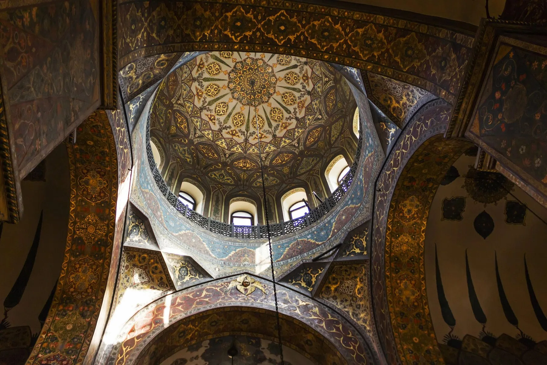 Etchmiadzin Cathedral interior decoration and sacred art