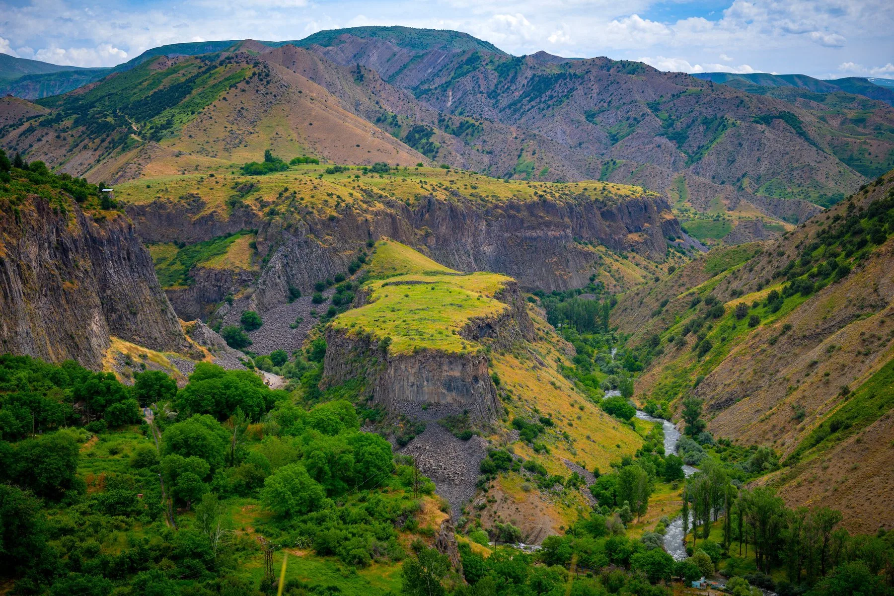 Garni Temple landscape